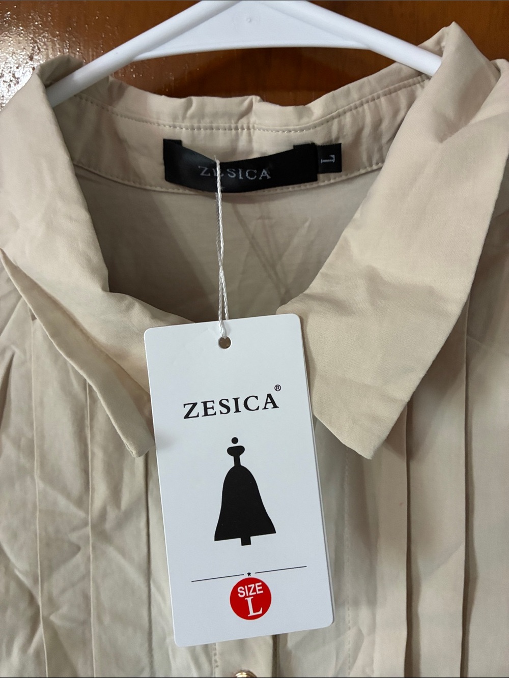 NWT Sleeveless Cream Button-Front Belted Maxi Dress - Picture 4 of 4